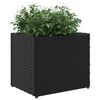 vidaXL 2 db fekete polyrattan kerti &uuml;ltetől&aacute;da 36x30x32 cm