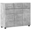 vidaXL Sz&eacute;f polcokkal FLORIN Beton Sz&uuml;rke 88,5 x 30,5 x 73 cm Faanyag