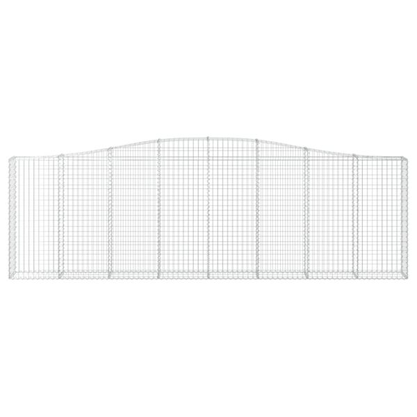 vidaXL 15 db &iacute;ves horganyzott vas gabion kos&aacute;r 400x30x120/140 cm