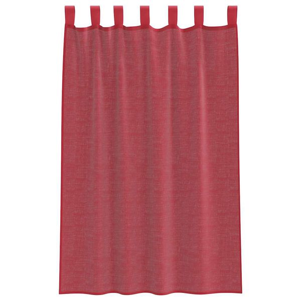 vidaXL 2 db borv&ouml;r&ouml;s f&aacute;tyolf&uuml;gg&ouml;ny&ouml;k hurokkal 140x175 cm