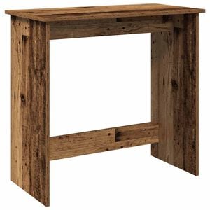 vidaXL antik fa sz&iacute;nű szerelt fa &iacute;r&oacute;asztal 80 x 40 x 75 cm