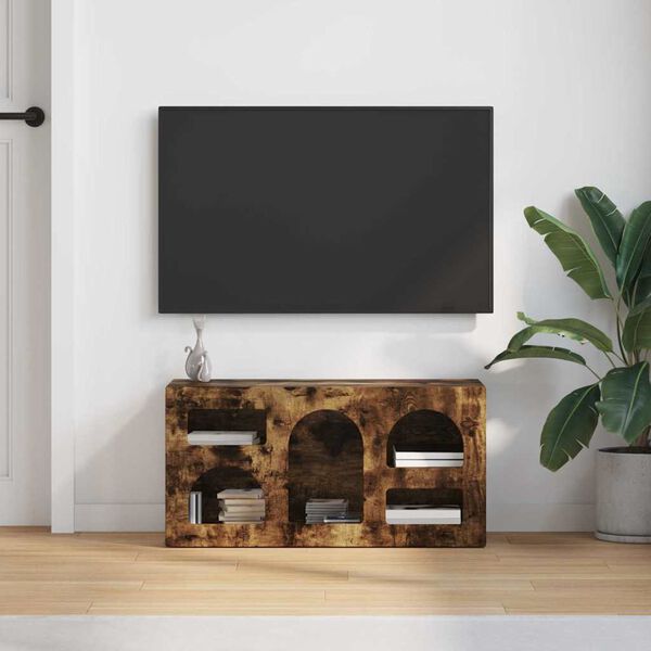 vidaXL TV szekr&eacute;ny F&uuml;st&ouml;lt t&ouml;lgy 80 x 35 x 40 cm Faanyag