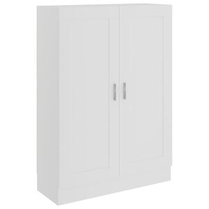 vidaXL feh&eacute;r szerelt fa k&ouml;nyvszekr&eacute;ny 82,5 x 30,5 x 115 cm