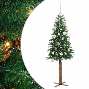 vidaXL Karcs&uacute; kar&aacute;csonyfa 150 LED-del Z&ouml;ld 150 cm PVC &eacute;s t&ouml;m&ouml;r fenyőfa