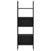 vidaXL K&ouml;nyvespolc Fekete t&ouml;lgy 60 x 35 x 180 cm Faanyag