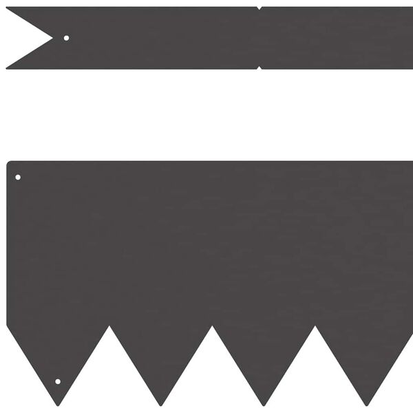 vidaXL Fűszeg&eacute;lyez&eacute;s 20 pcs Fekete 100 x 0.05 x 20 cm