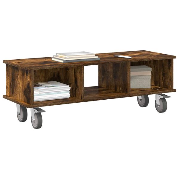 vidaXL TV &aacute;llv&aacute;ny F&uuml;st&ouml;lt t&ouml;lgy 100 x 35 x 35 cm Faanyag