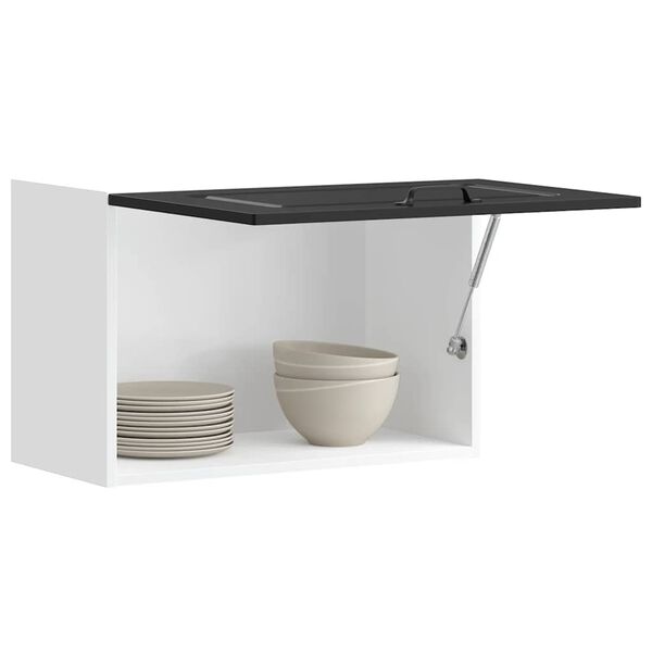 vidaXL konyhai fali szekr&eacute;ny Kalmar fekete sz&iacute;nű fűr&eacute;sz&aacute;ru