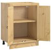 vidaXL Cabinet ajt&oacute;val SKI M&eacute;zes Barna 60 x 46 x 81,5 cm T&ouml;m&ouml;r fenyőfa