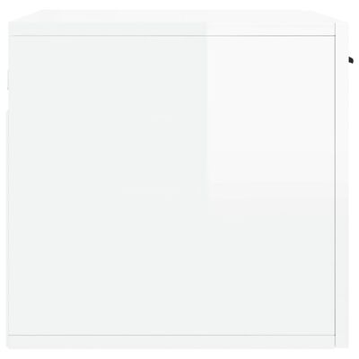 vidaXL magasfényű fehér szerelt fa faliszekrény 60 x 36,5 x 35 cm