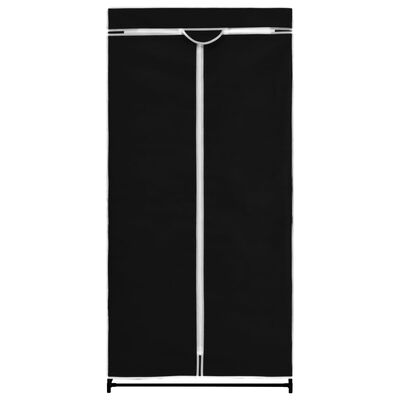vidaXL fekete ruhásszekrény 75 x 50 x 160 cm