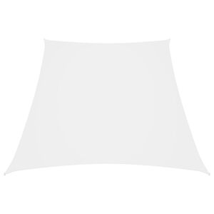 vidaXL feh&eacute;r trap&eacute;z alak&uacute; oxford-sz&ouml;vet napvitorla 2/4 x 3 m