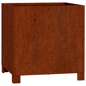 vidaXL rozsda sz&iacute;nű corten ac&eacute;l n&ouml;v&eacute;nytart&oacute; l&aacute;bbal 40 x 40 x 40 cm