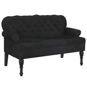 vidaXL fekete b&aacute;rsony pad h&aacute;tt&aacute;ml&aacute;val 119,5 x 64,5 x 75 cm