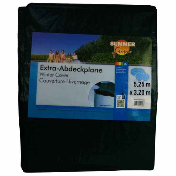 Summer Fun z&ouml;ld t&eacute;li ov&aacute;lis PVC medencetakar&oacute; 525 cm