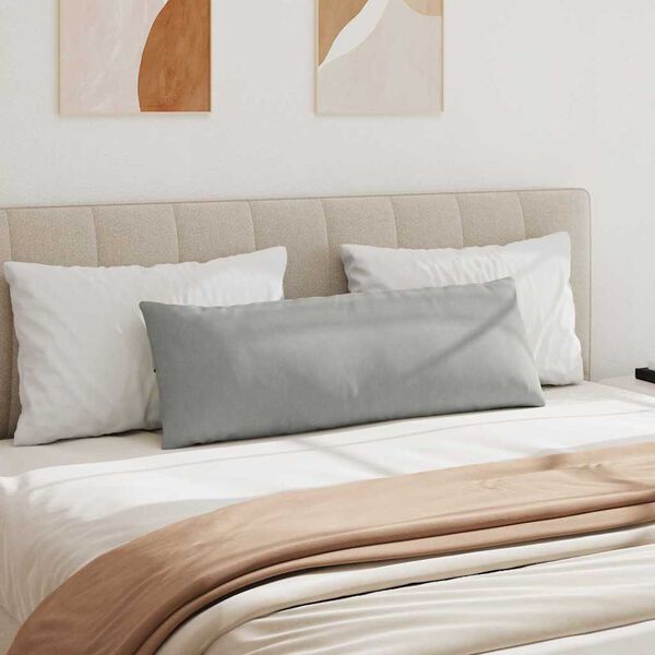 vidaXL Kanapé párnák 2 pcs Világosszürke 120 x 40 cm szövet