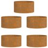 vidaXL Kerti ültetők 5 pcs Barna 40 x 40 x 20 cm Corten acél