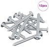 vidaXL Csavar 12 db Ez&uuml;st M6 x 60 mm Ac&eacute;l