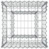 vidaXL Gabion emelt &aacute;gy Ez&uuml;st 50 x 50 x 60 cm Horganyzott ac&eacute;l