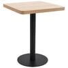 vidaXL vil&aacute;gosbarna MDF bisztr&oacute;asztal 60 x 60 cm