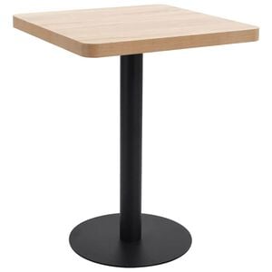 vidaXL vil&aacute;gosbarna MDF bisztr&oacute;asztal 60 x 60 cm
