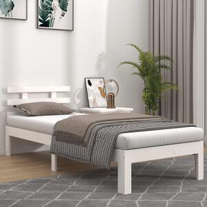 vidaXL Small Single feh&eacute;r t&ouml;m&ouml;r fa &aacute;gykeret 75 x 190 cm