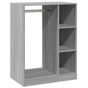 vidaXL sz&uuml;rke sonoma sz&iacute;nű szerelt fa ruh&aacute;sszekr&eacute;ny 77 x 48 x 102 cm