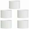 vidaXL &Uuml;ltető gyűrű 5 pcs Feh&eacute;r 30 x 30 x 20 cm Hidegen hengerelt ac&eacute;l