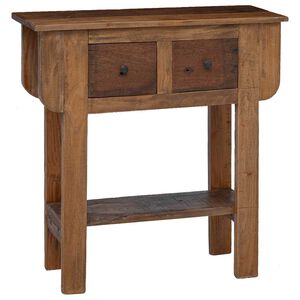 vidaXL vegyes &uacute;jrahasznos&iacute;tott fa konzolasztal 80 x 35 x 80 cm