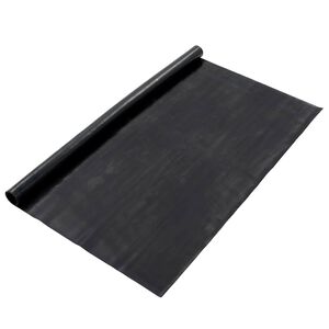 vidaXL Padl&oacute; Szőnyeg Fekete 1,2 x 5 m Gumi