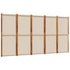vidaXL 5 paneles t&oacute;psz&iacute;nű t&eacute;relv&aacute;laszt&oacute; 350 x 180 cm