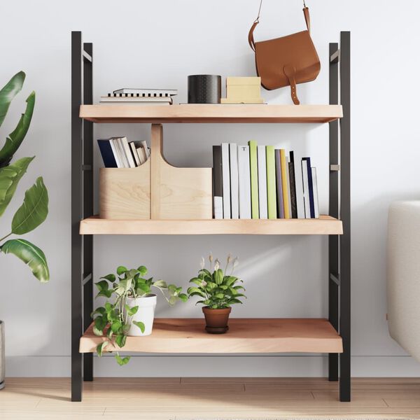 vidaXL kezeletlen t&ouml;m&ouml;r t&ouml;lgyfa fali polc 100x50x(2-6) cm