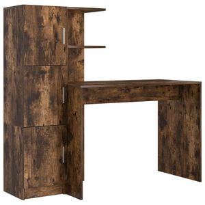 vidaXL Asztal F&uuml;st&ouml;lt t&ouml;lgy 133.5 x 50 x 124 cm 2 db