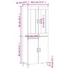 vidaXL sz&uuml;rke sonoma szerelt fa magasszekr&eacute;ny 69,5 x 34 x 180 cm