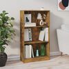vidaXL f&uuml;st&ouml;s t&ouml;lgy sz&iacute;nű szerelt fa k&ouml;nyvszekr&eacute;ny 60 x 24 x 109 cm