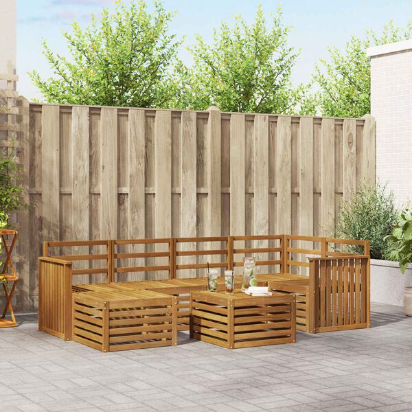 vidaXL &Uuml;lőgarnit&uacute;r&aacute;k Term&eacute;szetes T&ouml;m&ouml;r Ak&aacute;cfa