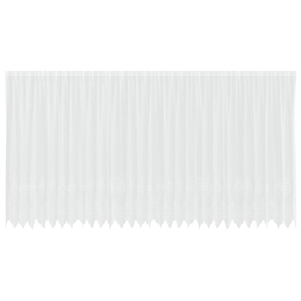 vidaXL Csipk&eacute;s F&uuml;gg&ouml;ny f&uuml;gg&ouml;ny&ouml;kkel Vir&aacute;gos Feh&eacute;r 240x750cm Poli&eacute;szter