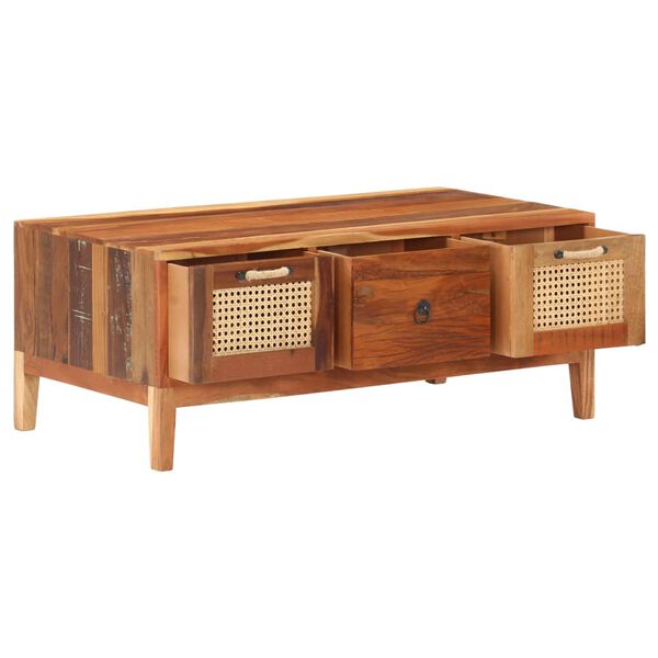 vidaXL t&ouml;m&ouml;r &uacute;jrahasznos&iacute;tott fa doh&aacute;nyz&oacute;asztal 100 x 50 x 40 cm