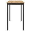 vidaXL asztal Artisan t&ouml;lgy 100 x 50 x 76,5 cm Műszaki fa &eacute;s ac&eacute;l