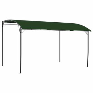 vidaXL Pavilon 4 x 3 x 2,55 m Z&ouml;ld Porsz&oacute;rt ac&eacute;l &eacute;s sz&ouml;vet 180 gsm