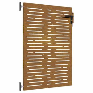 vidaXL n&eacute;gysz&ouml;gmint&aacute;s corten ac&eacute;l kerti kapu 85 x 125 cm