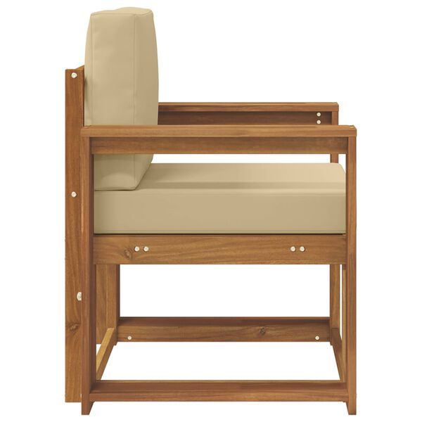 vidaXL K&uuml;lt&eacute;ri kanap&eacute; T&ouml;m&ouml;r ak&aacute;cfa &eacute;s poli&eacute;szter Term&eacute;szetes