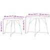 vidaXL Kisasztal k&eacute;szlet 2 pcs F&uuml;st&ouml;lt t&ouml;lgy &eacute;s Fekete 50 x 50 x 50 cm