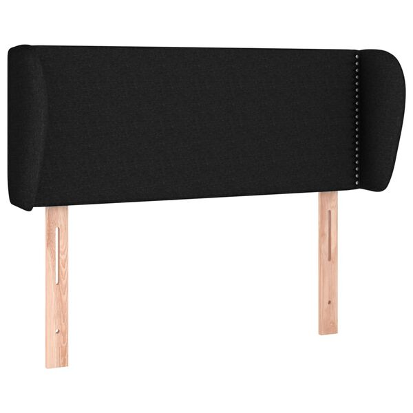 vidaXL fekete sz&ouml;vet fejt&aacute;mla sz&aacute;rnyakkal 93x23x78/88 cm