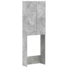 vidaXL WC Szekr&eacute;ny DELFT Betonsz&uuml;rke 66 x 25,5 x 190 cm Szerelt Fa