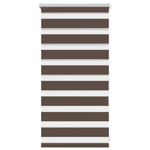 vidaXL Zebra rol&oacute; 40,9 x 100 cm, sz&ouml;vetsz&eacute;less&eacute;g 36,7 cm, k&aacute;v&eacute;barna