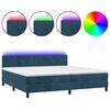 vidaXL s&ouml;t&eacute;tk&eacute;k b&aacute;rsony rug&oacute;s &eacute;s LED-es &aacute;gy matraccal 200x200 cm