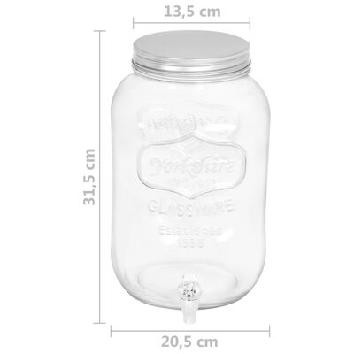 vidaXL üveg italadagoló 8050 ml