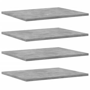 vidaXL 8 db betonsz&uuml;rke szerelt fa k&ouml;nyvespolc 40 x 50 x 1,5 cm