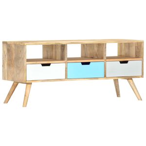 vidaXL t&ouml;m&ouml;r mang&oacute;fa TV-szekr&eacute;ny 110 x 35 x 48 cm